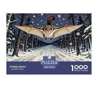 Siberian Flying Squirrel Puzzle De Madera Impermeable Puzzles De 1000 Piezas para Adultos Desafiante Y Estimulante Rompecabezas para Juegos Desafiantes
