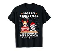 Siberian Husky Christmas To The World Best Dog Mom Xmas Camiseta
