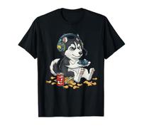 Siberian Husky Controlador de Videojuegos PC Consola Gaming Camiseta