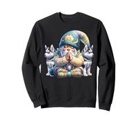 Siberian Husky Dog Grandpa Prayer Gnome For Christian Dad Sudadera
