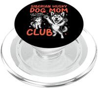 Siberian Husky Mom Club Dog Mom Mamá Día de la Madre Lindo PopSockets PopGrip para MagSafe
