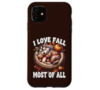 Siberian Husky Puppy I Love Fall Most of All For Husky Lover Carcasa para iPhone 11