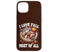 Siberian Husky Puppy I Love Fall Most of All For Husky Lover Carcasa para iPhone 15 Plus
