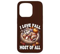 Siberian Husky Puppy I Love Fall Most of All For Husky Lover Carcasa para iPhone 15 Pro