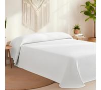 Sibiles Colcha de Cama Piqué Blanca - Calidad Hotel - Tejido Poli Algodón - OekoTex Color Blanco Talla Cama 90/105