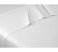 Sibiles - Sábana Encimera Blanca 100% Algodón Color Blanco Talla Cama 90