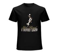 SIBOER Merle Haggard A Country Legend - Camiseta para hombre, color negro, Negro, XL