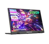 sibolan Monitor portátil de 15.6 pulgadas, soporte inferior plegable, 1920 x 1080, 300 nits, 60 Hz, pantalla IPS, USB-C/HDMI, Plug & Play para productividad, juegos y viajes