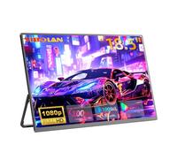 Sibolan - Monitor portátil de 18.5 pulgadas, 100 Hz, pantalla IPS FHD 1080P, carcasa de aleación de aluminio sRGB, soporte integrado, HDMI/USB-C, para juegos, laptop, PC, Mac