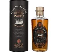 Sibona GRAPPA RISERVA botti da PORTO 40% Vol. 0,5l in Giftbox