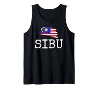 Sibu Malasia País Viaje Familiar Viajes Ciudad Hombres Mujeres Camiseta sin Mangas