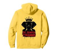 Sic Semper Tyrannis No Kings Protestan Elefante Republicano Sudadera con Capucha