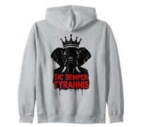 Sic Semper Tyrannis No Kings Protestan Elefante Republicano Sudadera con Capucha