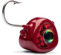 Sicario Zoka-Tenya - Plantilla híbrida de Pesca, Rojo con Ojo Iridiscente, Peso de 170 g, Sistema de Cebo Vivo