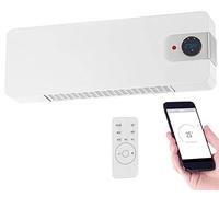 Sichler Haushaltsgeräte Calefacción - bañera calentador: Calentador de pared de cerámica WiFi, Pantalla LED, 2000 W, Aplicación Google y Alexa (calentador baño, Calentador de cerámica PTC)