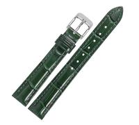 SiChouwz 10 12 13 14 15 16 17 18 19 20 22 MM Correa De Reloj Cuero Genuino Grano Bambú Cierre Hebilla Hombres Mujeres Pulsera Cinturón(Jade Green,22mm)