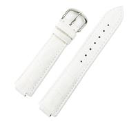 SiChouwz Compatible Con Relojes Cartier, Cinturón De Cuero For Hombres Y Mujeres, Reloj De Piel De Becerro Marrón Púrpura Convexo, Accesorios De Reloj De 14mm Y 16mm(White,16x9mm)