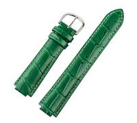 SiChouwz Compatible Con Relojes Cartier, Cinturón De Cuero For Hombres Y Mujeres, Reloj De Piel De Becerro Marrón Púrpura Convexo, Accesorios De Reloj De 14mm Y 16mm(Green,20x12mm)