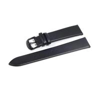 SiChouwz Correa De Reloj Cuero Genuino Ultrafina, Correa 12mm, 14mm, 16mm, 18mm, 20mm Y 22mm, Correas Suaves Vaca(Black black,16mm)