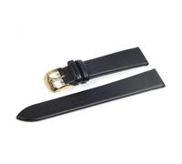 SiChouwz Correa De Reloj Cuero Genuino Ultrafina, Correa 12mm, 14mm, 16mm, 18mm, 20mm Y 22mm, Correas Suaves Vaca(Black gold,18mm)