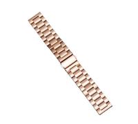 SiChouwz Correa de reloj de acero inoxidable, 16mm, 18mm, 20mm, 22mm y 24mm, pulsera de liberación rápida de Metal sólido, pulseras plateadas, negras, doradas y rosas(Rose Gold,20mm)