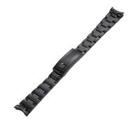 SiChouwz Correa de reloj de acero inoxidable macizo de 20 mm y 21 mm compatible con Daytona, Oyster Perpetual, Submariner, Seiko NH35.(Black,20mm)
