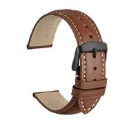 SiChouwz Correa De Reloj De Cuero Genuino 14 Mm 16 Mm 18 Mm 19 Mm 20 Mm 21 Mm 22 Mm 23 Mm 24 Mm Bandas De Repuesto Pulsera For Hombres Y Mujeres(Cinnamon Brown-B,22mm)