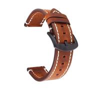 SiChouwz Correa de reloj de piel de becerro auténtica retro de 18 mm, 20 mm, 22 mm y 24 mm, compatible con correas deportivas GT2/GT3.(Brown,24mm)