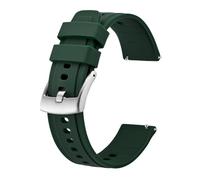 SiChouwz Correa De Reloj De Silicona 20 Mm 22 Mm Correa De Reloj Deportivo De Liberación Rápida For Hombres Y Mujeres Hebilla De Acero Inoxidable(Army Green,22mm)