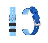 SiChouwz Correa De Reloj De Silicona De 20mm Y 22mm, Correa De Goma De Liberación Rápida For Relojes For Hombres Y Mujeres, Correa De Reloj De Repuesto Resistente Al Agua(Sapphire Blue 1,22mm)