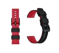 SiChouwz Correa De Reloj De Silicona De 20mm Y 22mm, Correa De Goma De Liberación Rápida For Relojes For Hombres Y Mujeres, Correa De Reloj De Repuesto Resistente Al Agua(Black Red 2,22mm)