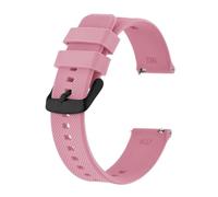 SiChouwz Correa De Reloj De Silicona Deportiva 18mm 19mm 20mm 21mm 22mm Pulsera De Reloj For Hombres Y Mujeres Hebilla De Chorro De Arena Negra(Pink,19mm)
