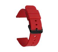 SiChouwz Correa De Repuesto For Reloj De Silicona, Pulsera Deportiva De Goma De 12mm, 14mm, 16mm, 18mm, 19mm, 20mm, 21mm, 22mm Y 24mm(Dark Red black BK,19mm)