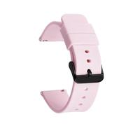SiChouwz Correa De Repuesto For Reloj De Silicona, Pulsera Deportiva De Goma De 12mm, 14mm, 16mm, 18mm, 19mm, 20mm, 21mm, 22mm Y 24mm(Pink black buckle,21mm)