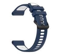 SiChouwz Correa de silicona deportiva de dos tonos Compatible con Garmin Forerunner 965 955 Solar 945 935 745 Correa de reloj de 22 mm Pulsera de repuesto(Blue White,For Forerunner 935)