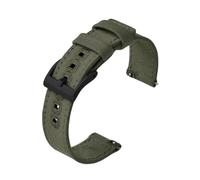 SiChouwz Correas de reloj de nailon de liberación rápida de lona, correa de repuesto for reloj de 20mm y 22mm for hombres y mujeres(Green2,20mm)