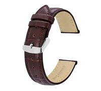 SiChouwz Correas De Reloj De Piel De Cocodrilo En Relieve, Correas De Reloj De Piel De Vaca Vintage De 18mm, 20mm, 22mm Y 24mm For Hombres Y Mujeres(Dark Brown,22mm)
