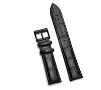 SiChouwz Correas De Reloj De Pulsera Suaves, Cómoda Correa De Reloj De Cuero Genuino, 12/14/16/18/20/22/24 Mm, Hebilla De Reloj + Herramienta(Black 4,22mm)