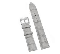 SiChouwz Correas De Reloj De Pulsera Suaves, Cómoda Correa De Reloj De Cuero Genuino, 12/14/16/18/20/22/24 Mm, Hebilla De Reloj + Herramienta(Grey 1,14mm)