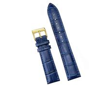 SiChouwz Correas De Reloj De Pulsera Suaves, Cómoda Correa De Reloj De Cuero Genuino, 12/14/16/18/20/22/24 Mm, Hebilla De Reloj + Herramienta(Blue 3,14mm)