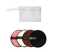 SiChun - 4 almohadillas de microfibra para limpiar toallas de limpieza, reutilizables, herramienta de maquillaje, toallitas de algodón