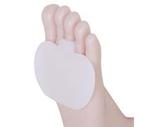 SiChun Antepié Metatarso Bola Pie Gel Pad Cojines Protector Plantilla Toe Loop (Blanco)