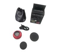 Sichuny Objetivo de cámara telefónica de 0,45 x ultra gran angular + objetivo macro de 12,5 aumentos universal con clip para la mayoría de smartphones, color rojo