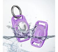 Sichy Impermeable Llavero para AirTag, Tapa Completa del Tornillo 1 Pieza Llaveros AirTag Funda Protectora, Airtags Llavero Portátil Impermeable para Apple AirTag 2021 TPU del Collar de Perro - Gato