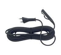 Sicignano - 2 cables de alimentación grises 2 x 0,75 mm | 10 metros | Compatible VK150 | Enchufe italiano | Repuesto para Folletto | Cable eléctrico para aspiradora