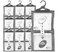 Sicignano | Juego de 10 deshumidificadores con colgador 2 en 1 IRGE, antihumedad y antiolores, capacidad 500 ml, ideal para armarios y ambientes domésticos, fragancia inodora