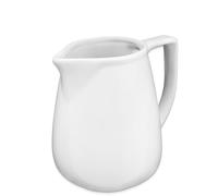 Sicignano | Lechera grande de porcelana blanca 460 ml - Ideal para servir grandes cantidades de leche, crema o bebidas - para uso profesional y doméstico