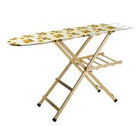 Sicignano | Mesa de planchar de madera | Dimensiones: 118 x 34 x 92 cm | Ajustable en 3 posiciones | Plegable | Ligera | Porta ropa | Porta caldera | Made in Italy