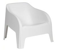 Sicignano - Sillón con reposabrazos de jardín, de resina, 79 x 76,5 x 70 cm de altura, impermeable, compacto, fácil de limpiar, para decoración de exterior, jardín, terraza, fabricado en Italia (1