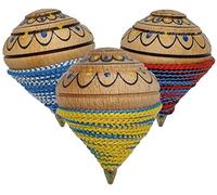 sicilia bedda - Trotaola Siciliana de Colores Surtidos en Madera - Fantástico Juego para Pequeños y Grandes - 8 cm - Producto 100% Siciliano (Decorado)